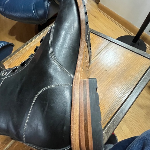 HARTT Ammo Black Leather Combat Boots, Size 9d - Picture 4 of 13